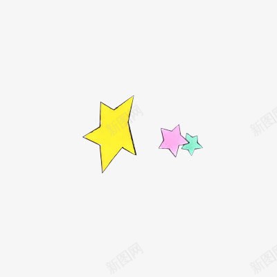 漂浮卡通星星png免抠素材_88icon https://88icon.com 卡通星星 手绘星星 星星 漂浮的星星