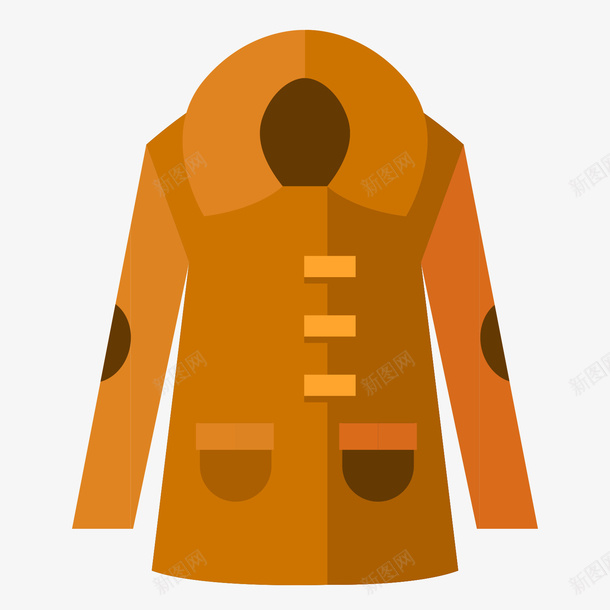 黄色的秋冬外套矢量图ai免抠素材_88icon https://88icon.com 外套 秋冬外套 衣服 黄色 黄色外套 黄色衣服 矢量图