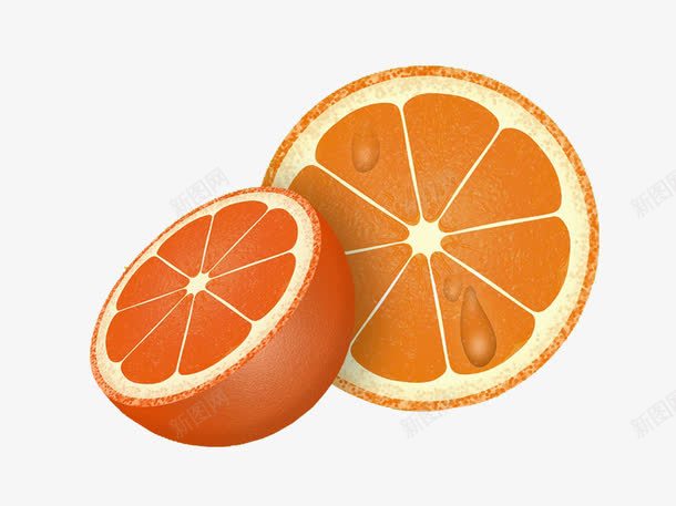 卡通水果切片橘子png免抠素材_88icon https://88icon.com 切片 卡通 橘子 水果 维生素 营养