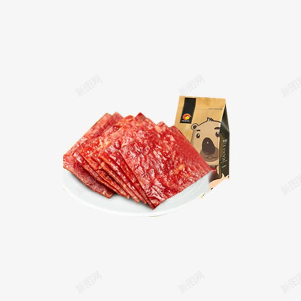 猪肉脯png免抠素材_88icon https://88icon.com 猪肉脯 红色 装饰 零食 食物