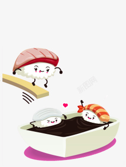 卡通寿司素材