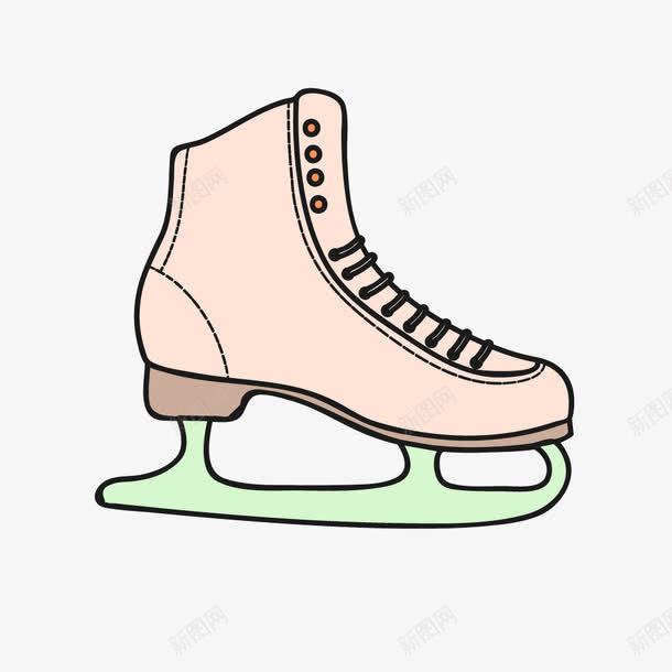 米色质感女士滑冰鞋png免抠素材_88icon https://88icon.com 女士 滑冰鞋 米色 质感