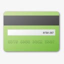信用卡绿色锡耶纳图标图标