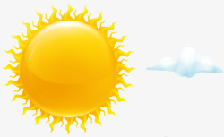 太阳阳光卡通海报促销矢量图素材
