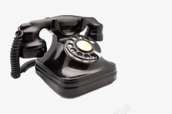 黑色复古电话素材