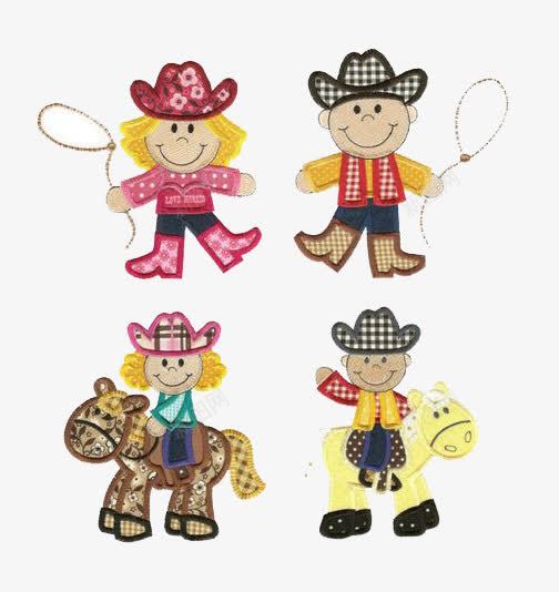 刺绣卡通贴布牛仔人png免抠素材_88icon https://88icon.com 刺绣 卡通 实物 牛仔 纺织 贴布