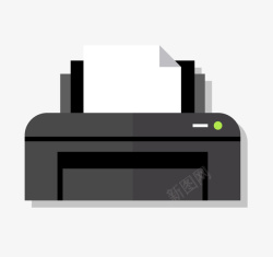 打印机复印矢量图素材