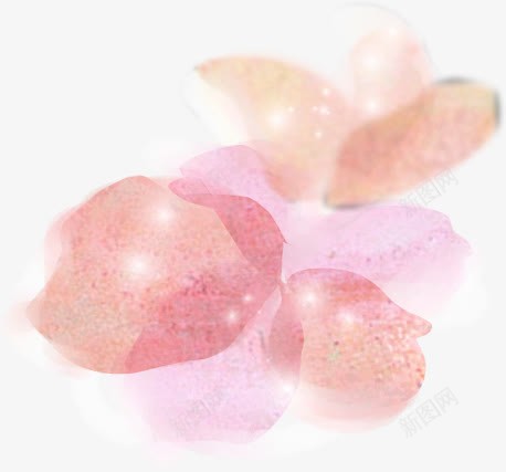 手绘粉色花瓣梦幻png免抠素材_88icon https://88icon.com 梦幻 粉色 花瓣