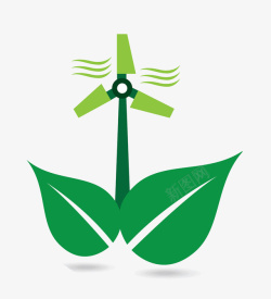 绿色环保能源卡通画素材