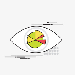 创意数据眼睛商务科技矢量图素材