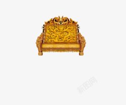 古代金色龙椅皇帝皇上至高素材