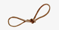 棕色创意麻绳素材