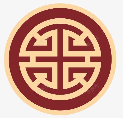 中国元素花纹图形png免抠素材_88icon https://88icon.com 中国花纹 橙色 黄色