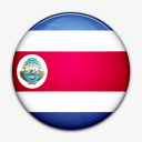 国旗科斯塔哥斯达黎加国世界标志图标图标