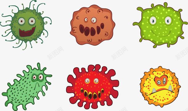 可怕的菌群png免抠素材_88icon https://88icon.com 可怕 微生物 显微镜 真菌 细菌 群体 菌群