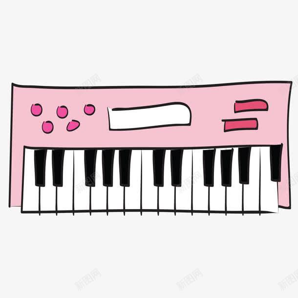 卡通式的电子琴png免抠素材_88icon https://88icon.com 卡通式 卡通式的电子琴 电子琴 粉色