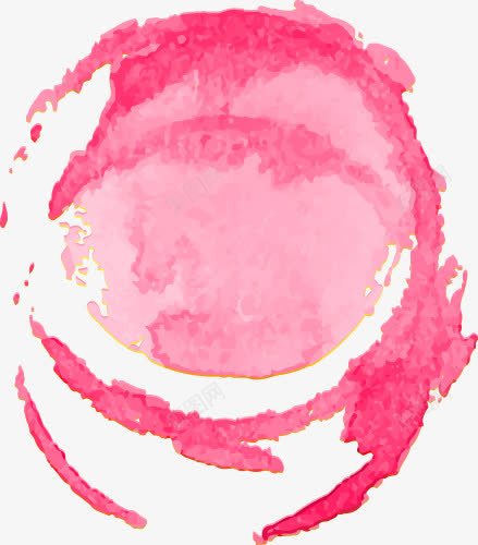 粉色水墨一团png免抠素材_88icon https://88icon.com 水墨 粉色
