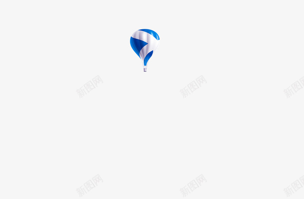 热气球png免抠素材_88icon https://88icon.com 气球 漂浮气球 热气球 蓝白热气球