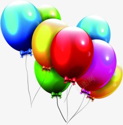 彩色可爱卡通气球装饰素材
