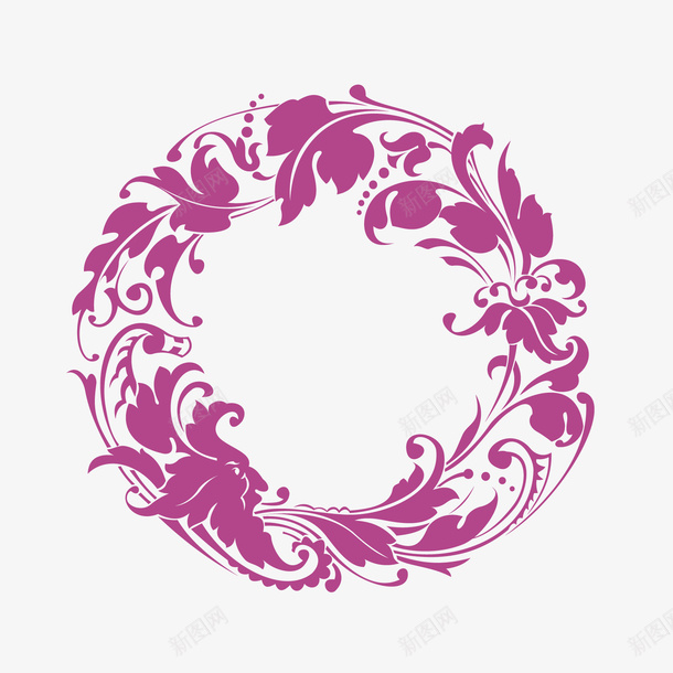 时尚柔和紫红花纹矢量图ai免抠素材_88icon https://88icon.com 时尚柔和紫红花纹 时尚柔和花纹 柔和紫红花纹 花纹 矢量图