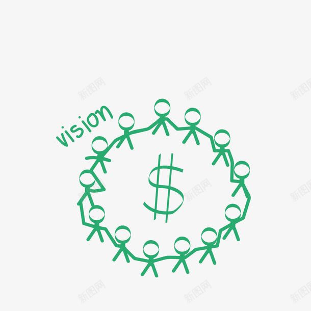手绘绿色手拉手团结美元符号矢量图eps免抠素材_88icon https://88icon.com 团结 手拉手 符号 绿色 绿色矢量 美元 矢量图