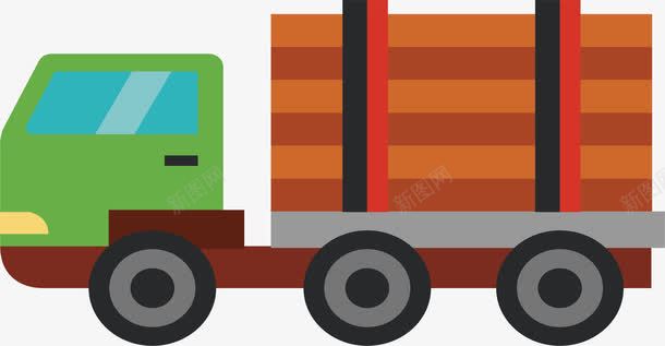 木材运输车png免抠素材_88icon https://88icon.com 木材 木材运输 汽车 矢量素材 运输车