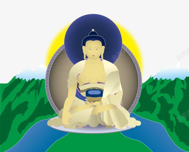 佛祖png免抠素材_88icon https://88icon.com 佛祖 树林 矢量佛祖 矢量树林