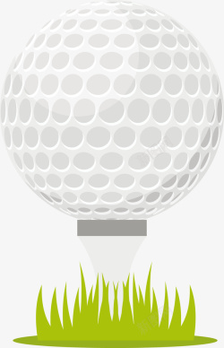 一个白色高尔夫球矢量图素材