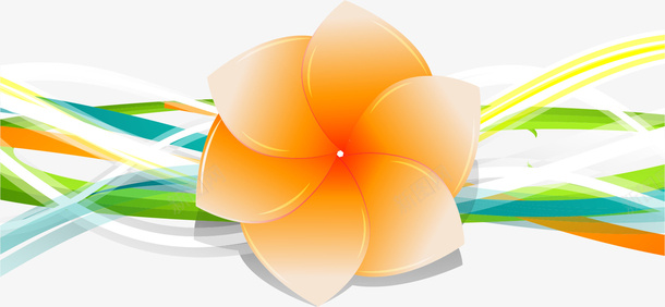 手绘彩色线条花朵矢量图ai免抠素材_88icon https://88icon.com 彩色线条花朵 手绘 装饰 矢量图