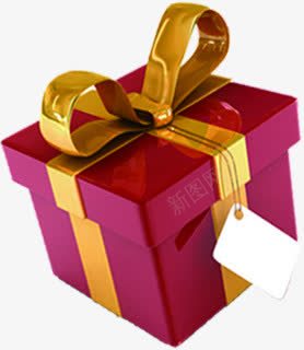 深红色礼物礼盒装饰png免抠素材_88icon https://88icon.com 深红 礼物 礼盒 装饰