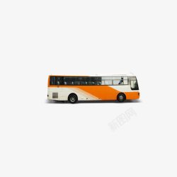 橙色公交车素材