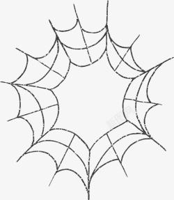卡通手绘蜘蛛网素材