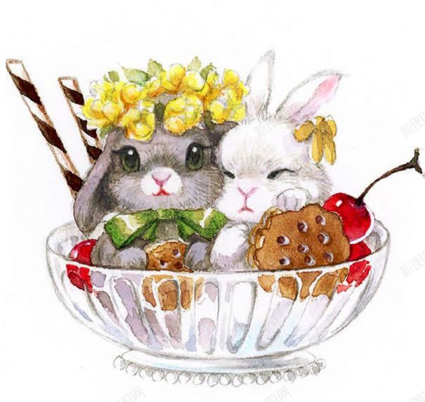 兔兔大餐png免抠素材_88icon https://88icon.com 兔兔大餐 可爱 盛宴