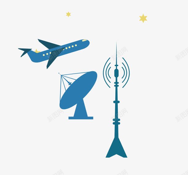 飞机卫星等高科技png免抠素材_88icon https://88icon.com 卫星 科技 飞机 飞机素材