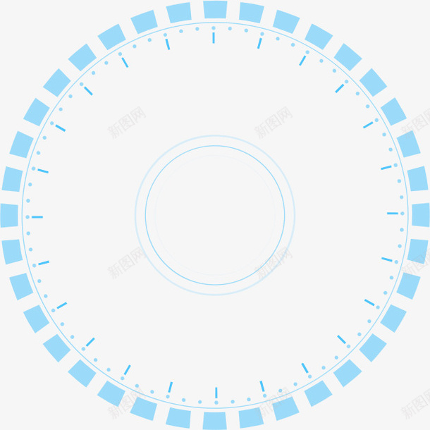 科技感线条钟表时钟png免抠素材_88icon https://88icon.com 时钟 时钟特效 科技感 线条 钟表