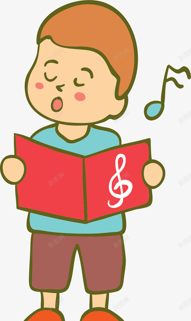蓝色衣服唱儿歌男孩矢量图ai免抠素材_88icon https://88icon.com 世界儿歌日 儿歌 儿歌日 卡通男孩 唱儿歌 矢量png 矢量图
