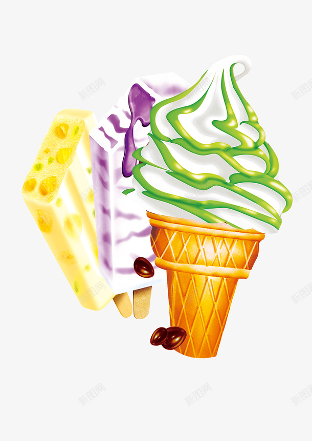 雪糕冰淇淋蛋筒psd免抠素材_88icon https://88icon.com 冰淇淋 蛋筒 雪糕