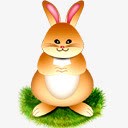 彩蛋精灵兔与彩蛋图标图标