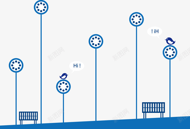 房屋矢量图eps免抠素材_88icon https://88icon.com 免费矢量下载 动物 小鸟 房屋 插画 矢量图