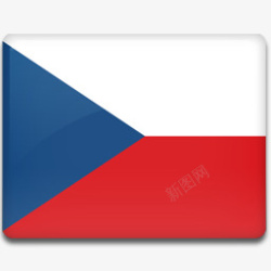 捷克国旗图标素材