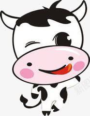 卡通小牛png免抠素材_88icon https://88icon.com 动物 卡通 可爱 小牛