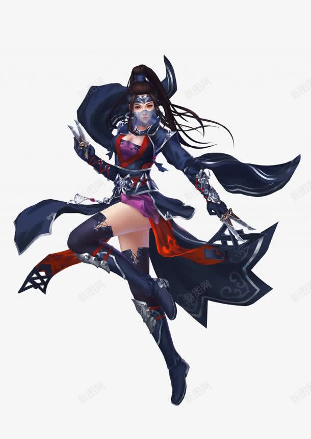 3D蒙面纱女战士png免抠素材_88icon https://88icon.com 3d 战士 蒙面美女 面纱