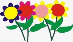 卡通向日葵素材