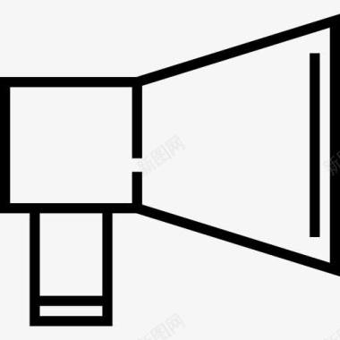 喊口号扩音器图标图标