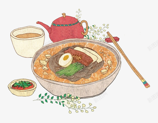 食物插画png免抠素材_88icon https://88icon.com 拌饭手绘 插画 碗 食物 饭