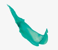 蓝色靓丽水彩素材