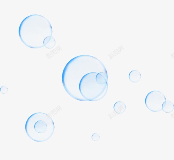 蓝色气泡png免抠素材_88icon https://88icon.com 气泡 水 水下气泡 泡泡 苏打 蓝色