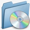 保存蓝色CD盘磁盘保存猫2图标图标