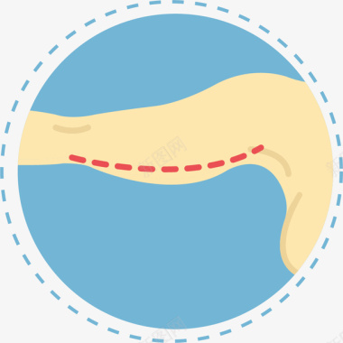 普通风格赘肉提拉整形手术图标图标