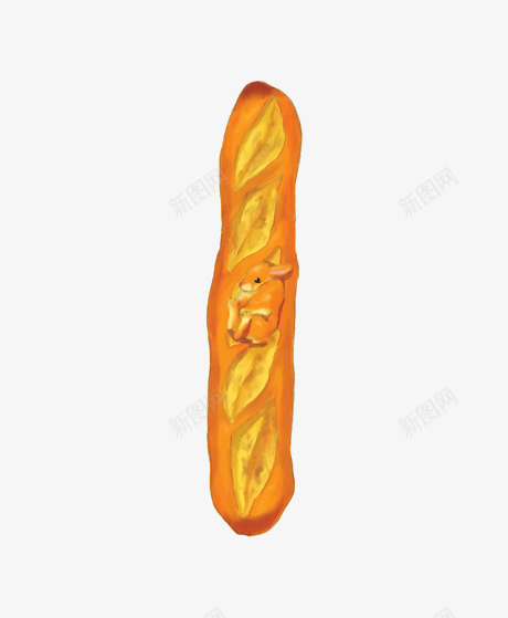 长面包png免抠素材_88icon https://88icon.com 场面包 点心 食物